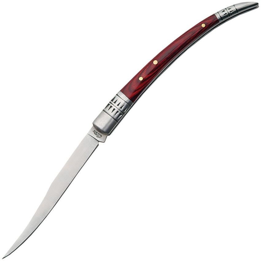 Pocket Knife Slim 4" Spanish Fruit Knife Stainless Steel Fold Blade Wood Handle