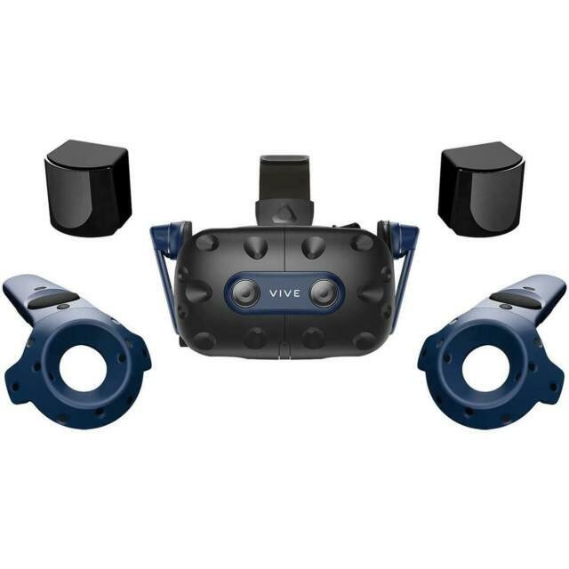 Vive Pro 2 Virtual Reality Headset with Controllers and 2.0 Base Stations