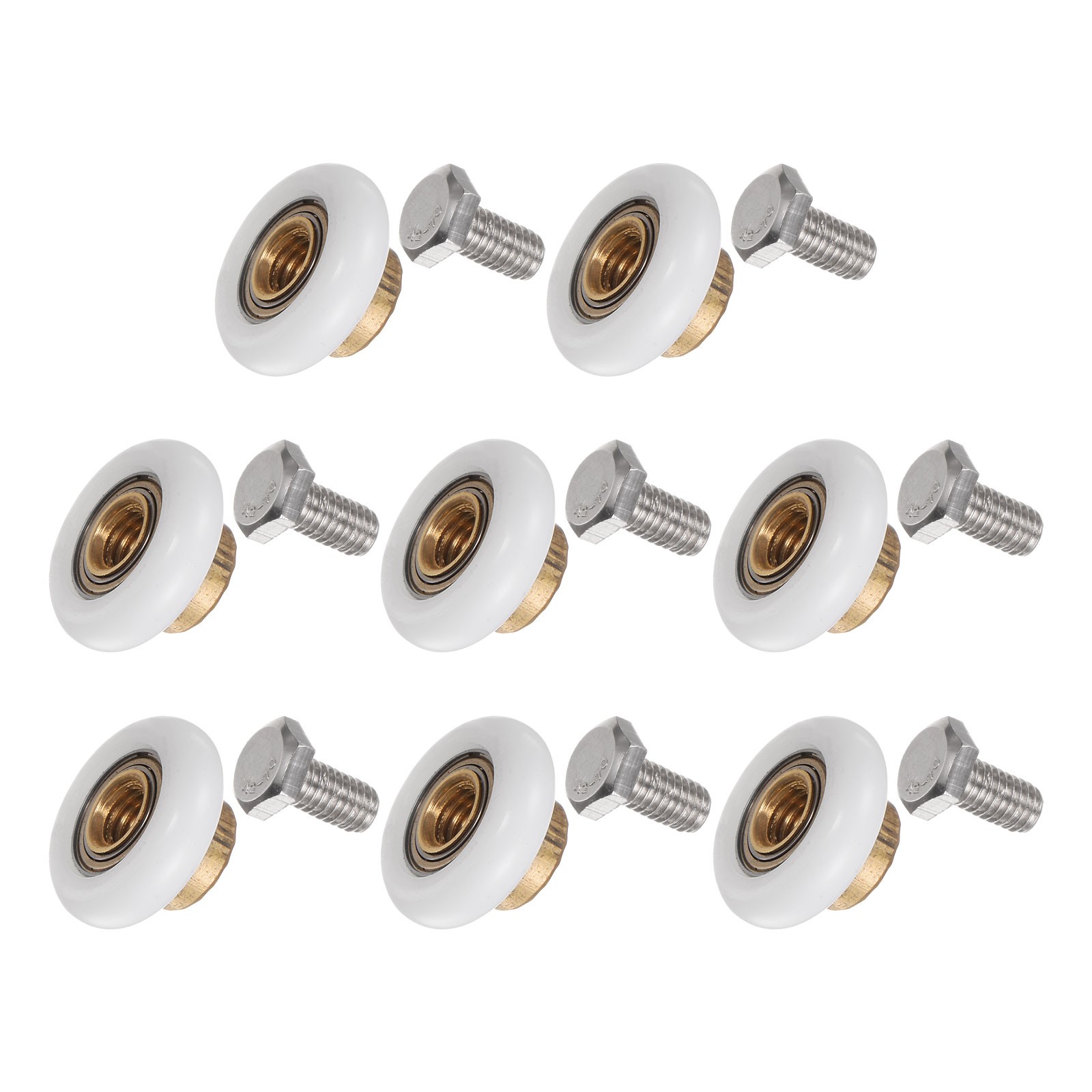 Shower Door Roller Wheel 20mm Dia Bathroom Glass Sliding Door Roller, (2 Set)