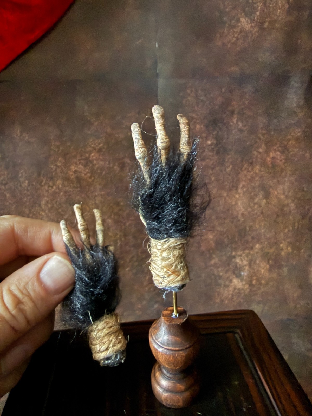 Cursed Monkey Paw for curiosity cabinet Mounted (small)