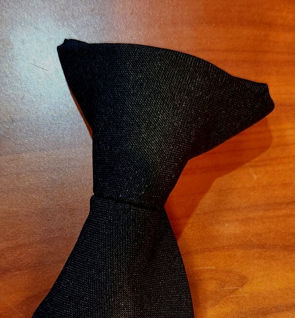 Black Clip on pre-made necktie