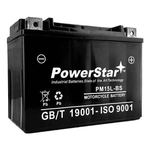 2000 - 2005 Bombardier DS650, AGM Sealed Lead-Acid YTX15L-BS ATV Battery