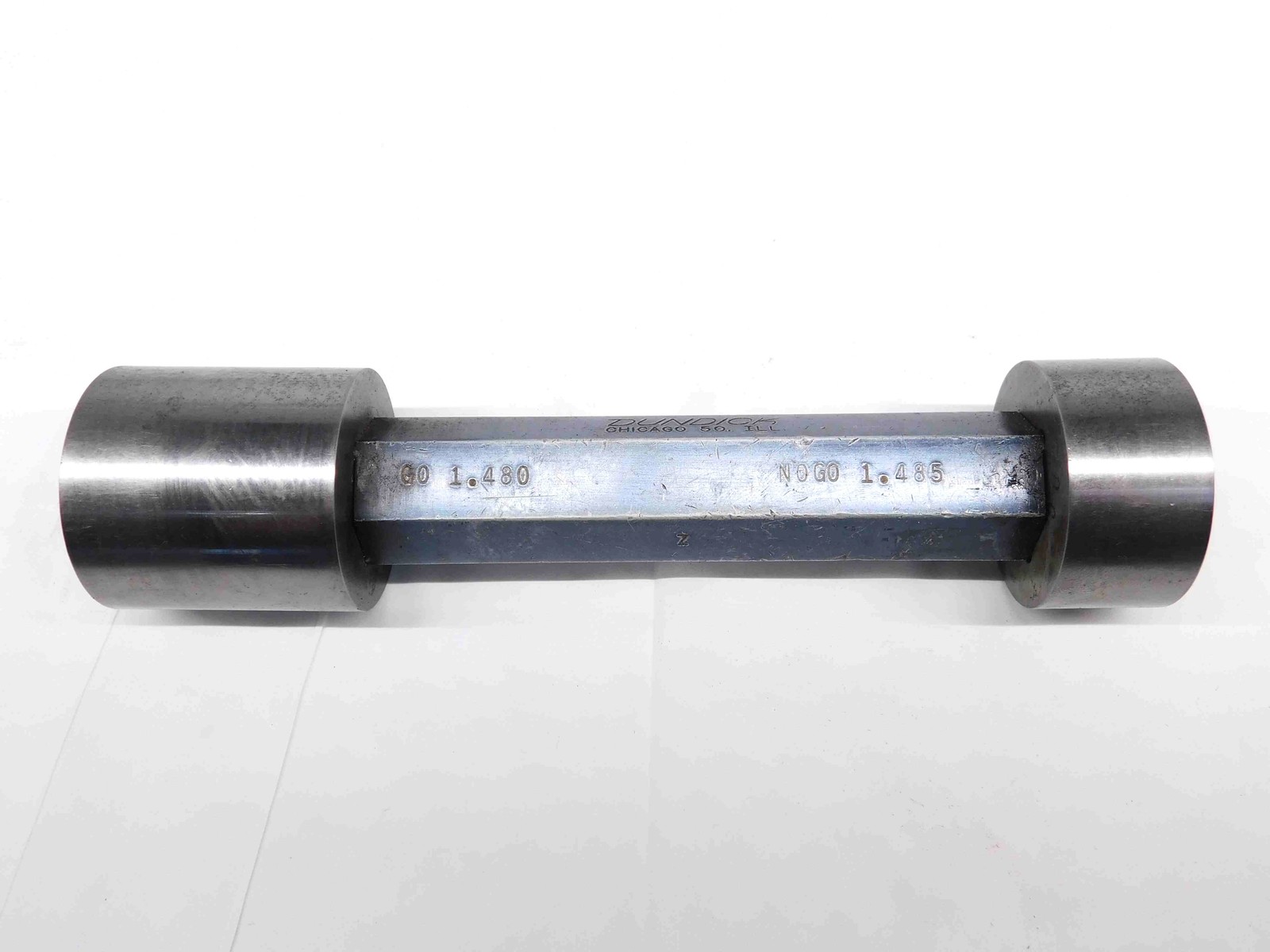 1.4800 & 1.4850 CL Z PIN PLUG GAGE GO NO GO 1.4844 1 31/64 37.719 1.480 1.485