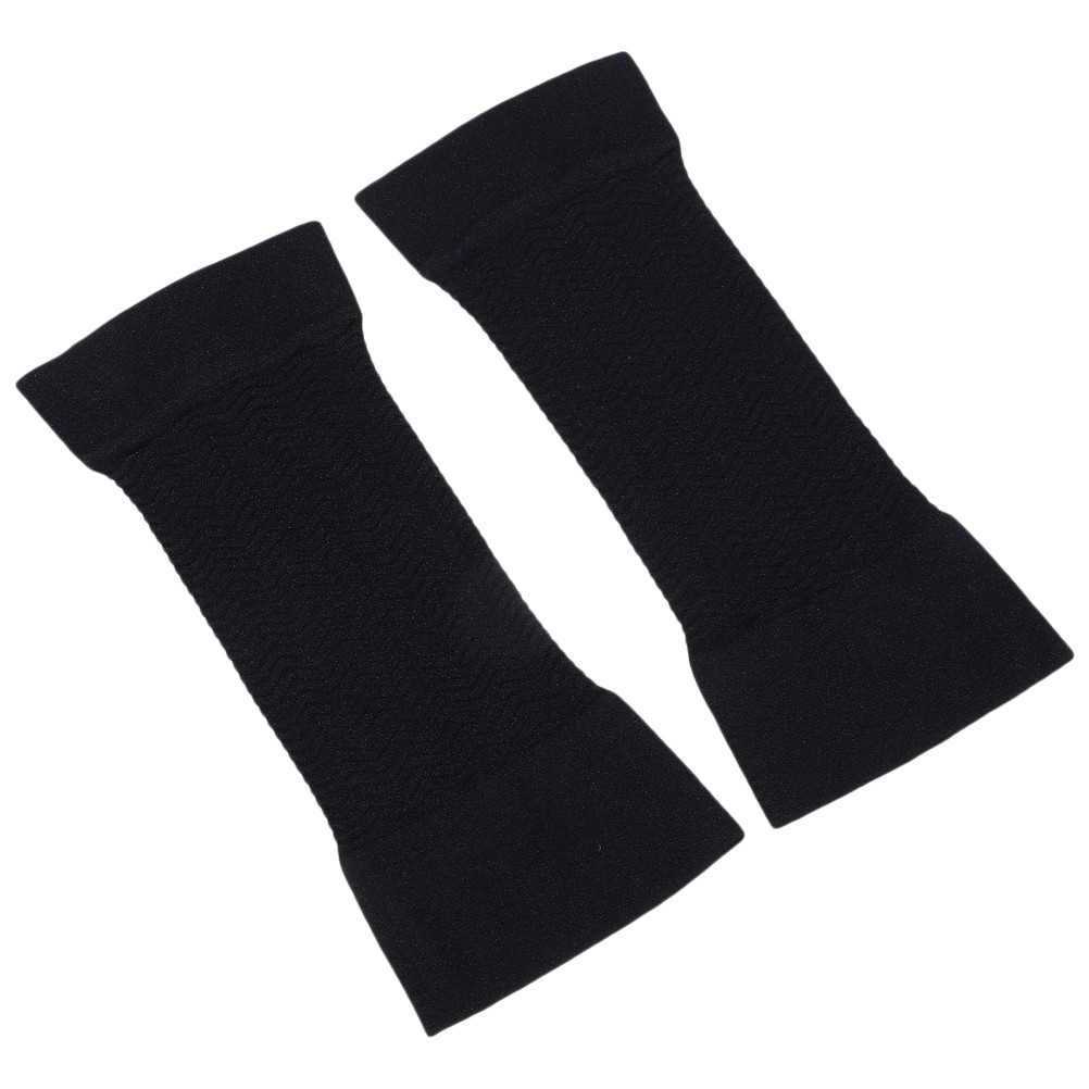 1 Pair Black Compression Arm Sleeves Slimming Shaper for Upper Arm Support