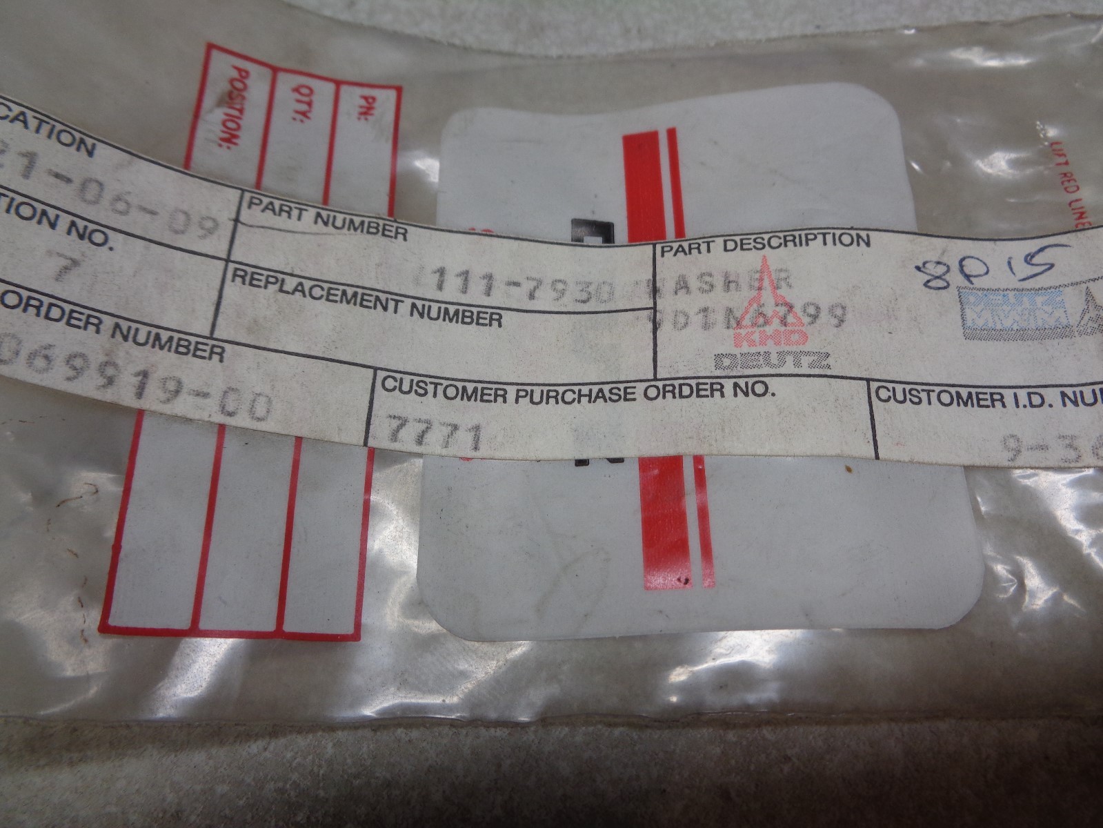 Deutz Retaining Washer 111-7930 1117930