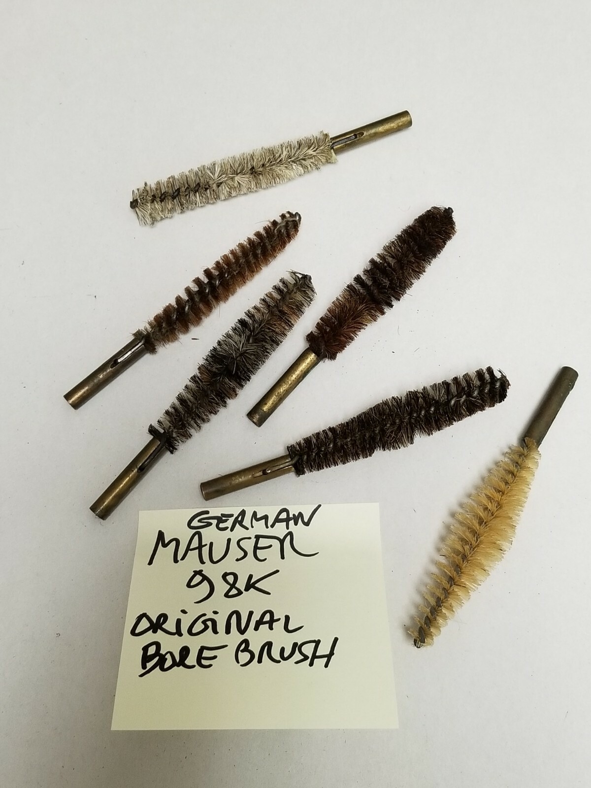 ORIGINAL GERMAN MAUSER 98K BORE BRUSH. SET OF 2 PIECES.