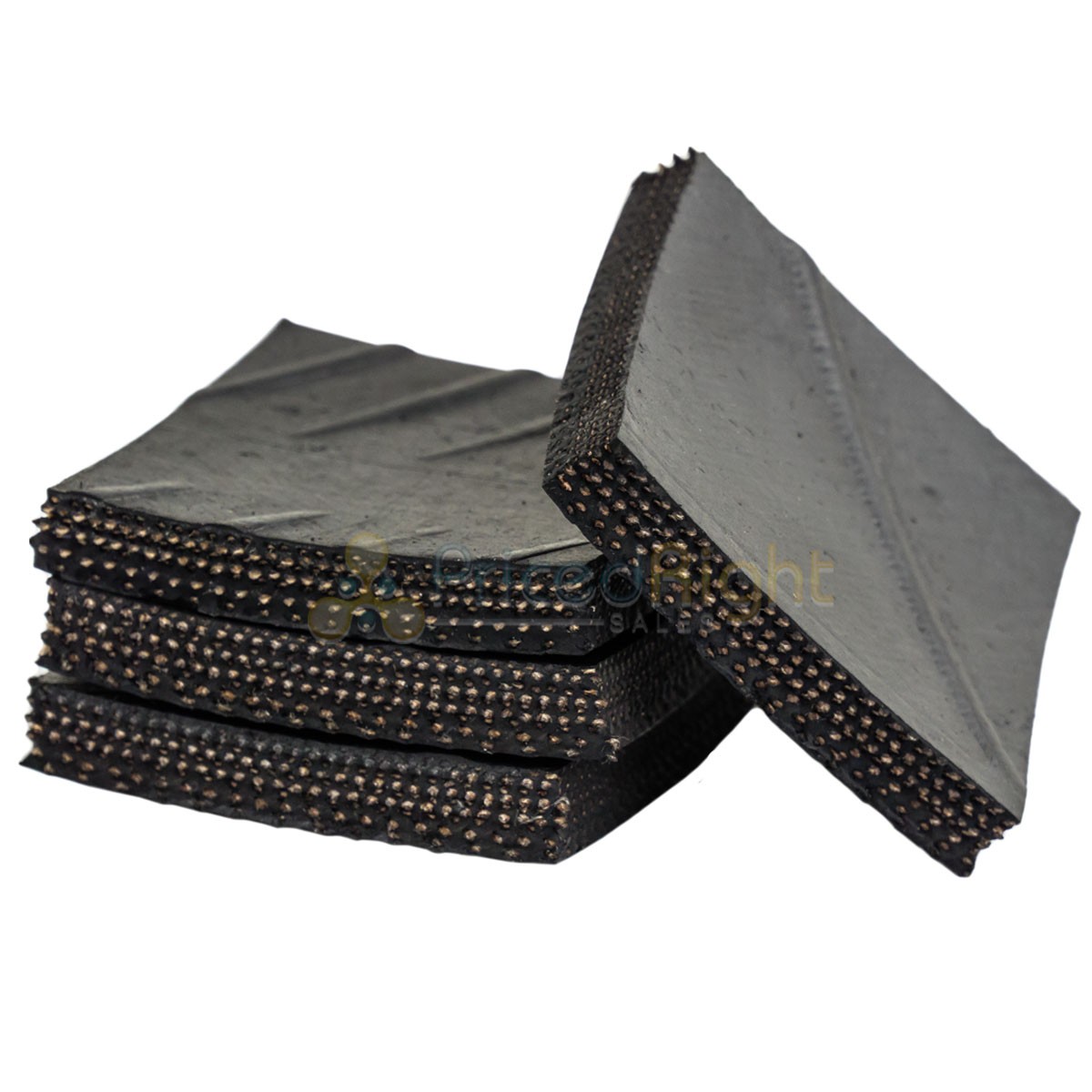 ﻿4 2x2 Anti Vibration Noise Reducing Pad Heavy Duty Rubber Washing Machine Gyms