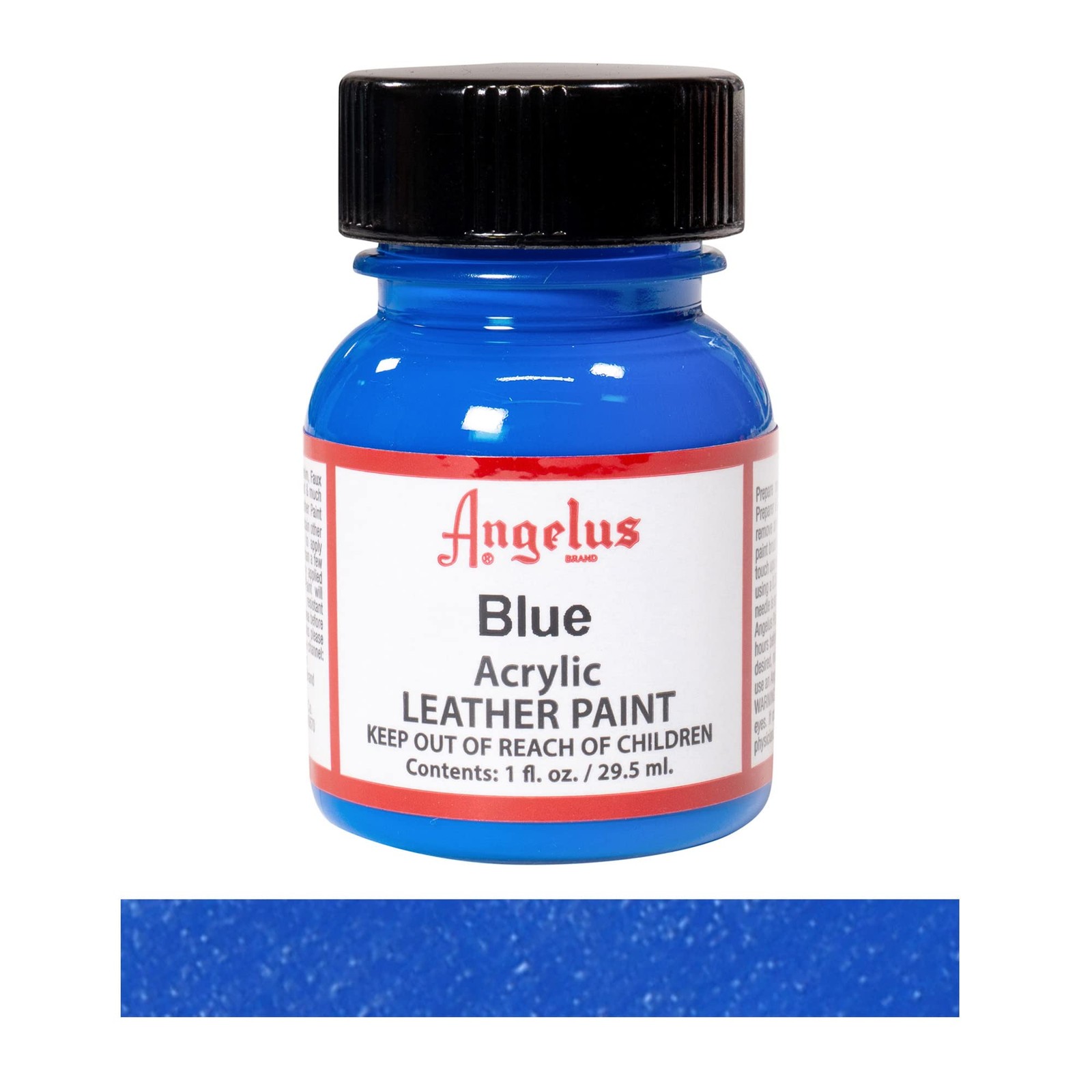 Blue Leather Paint 1 Oz Versatile Application Flexible Finish Easy Cleanup USA