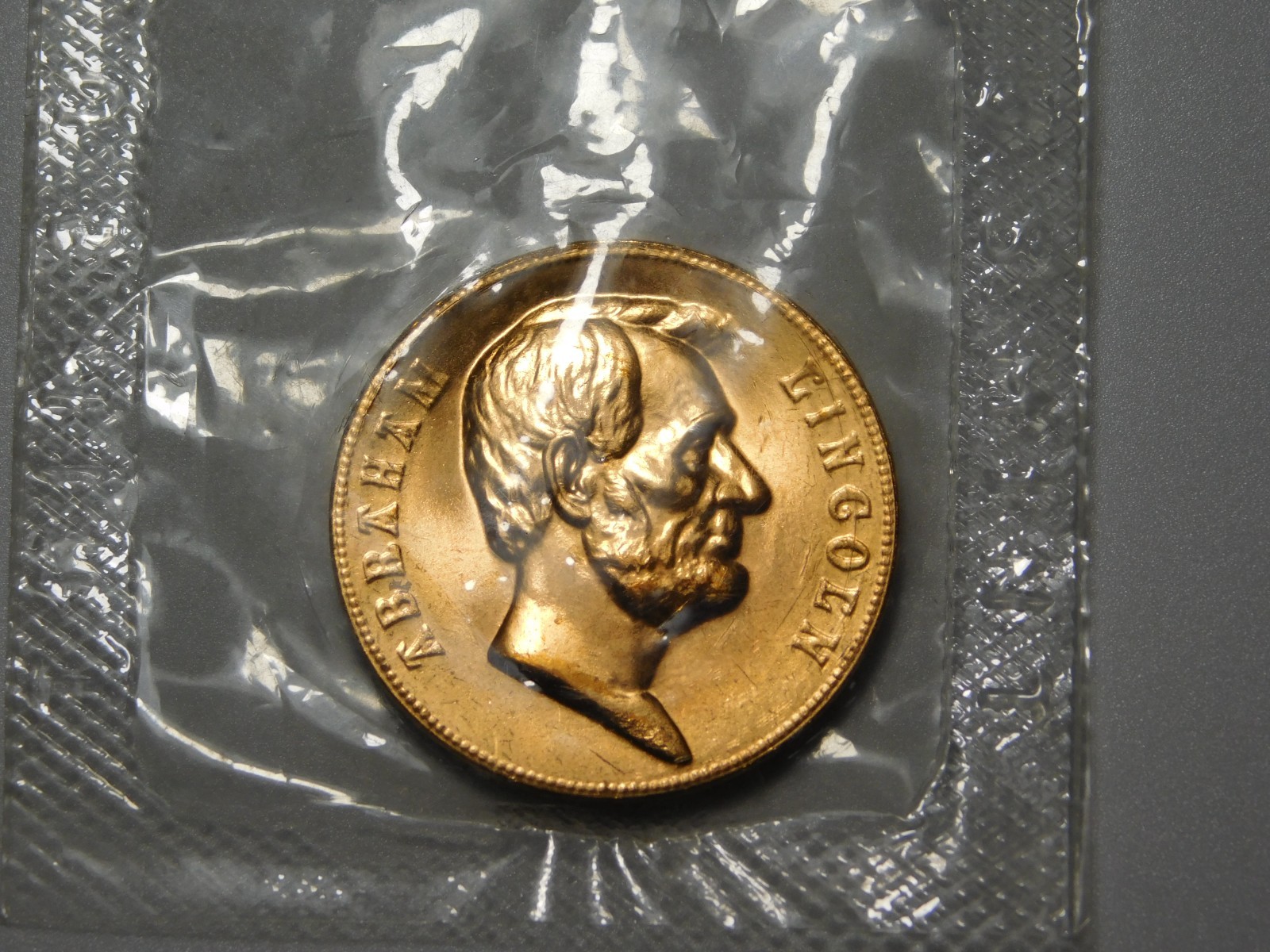VINTAGE COIN TOKEN MEDAL PRESIDENT OF THE UNITED STATES ABRAHAM LINCOLN