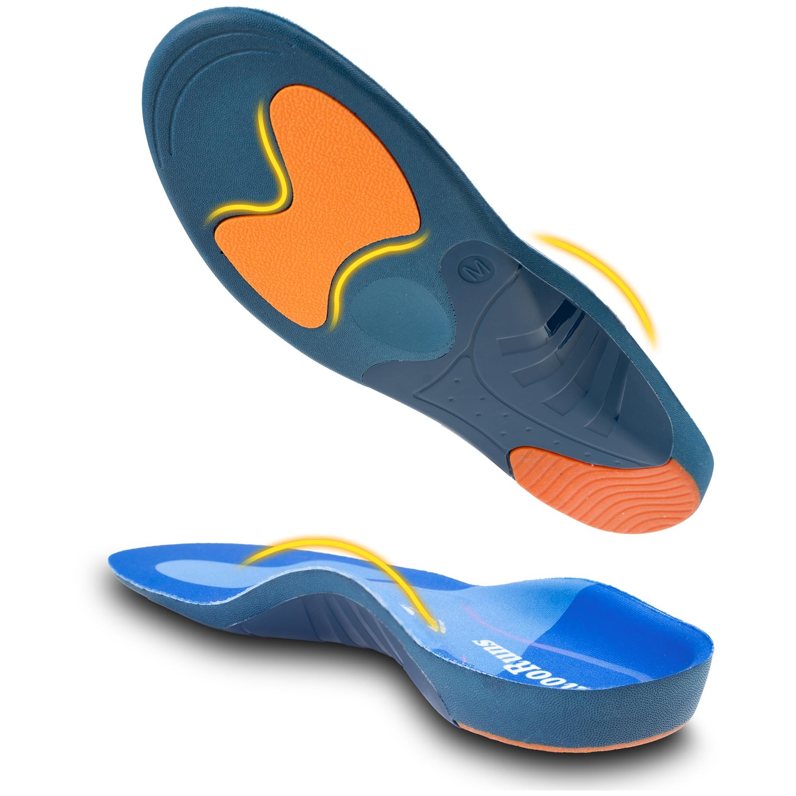 Plantar Fasciitis Men 240lbs High Arch Inserts Insoles for Pain , Flat Feet, ...