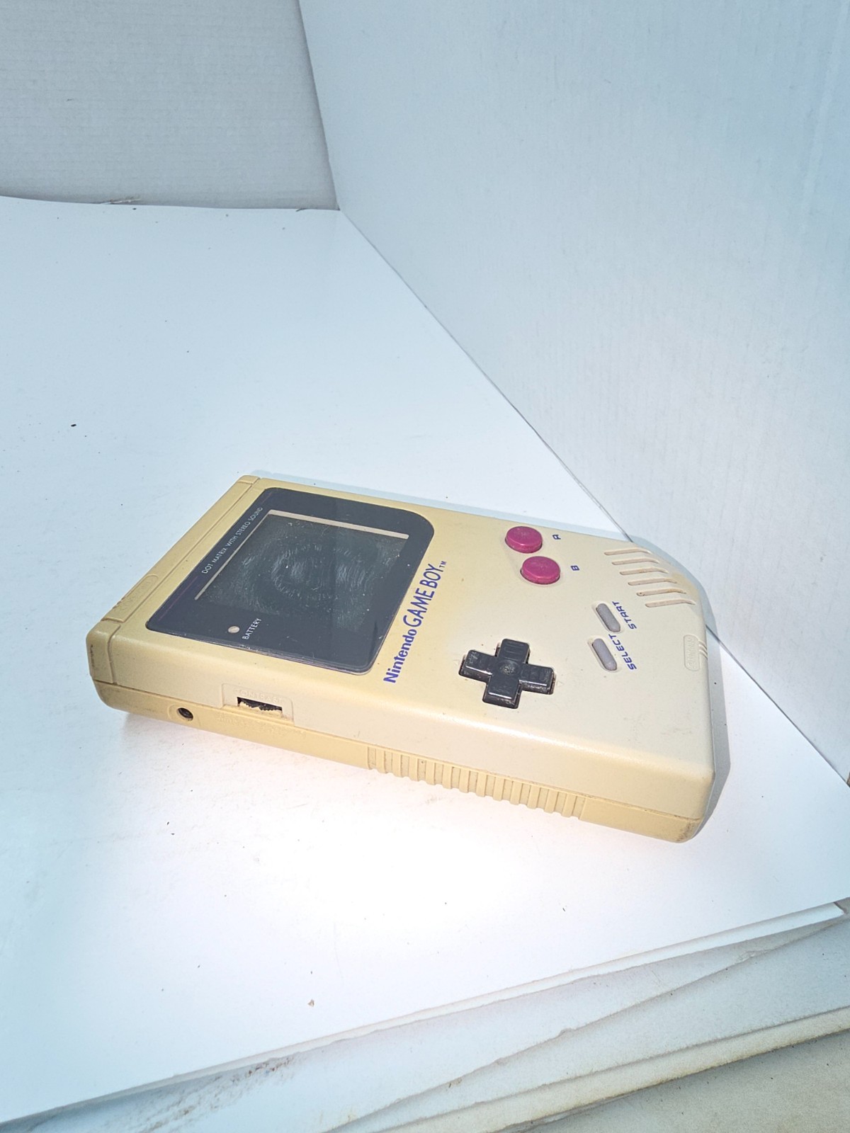 Powers On & works Gameboy Original DMG-01 Console needs new LCD #E4