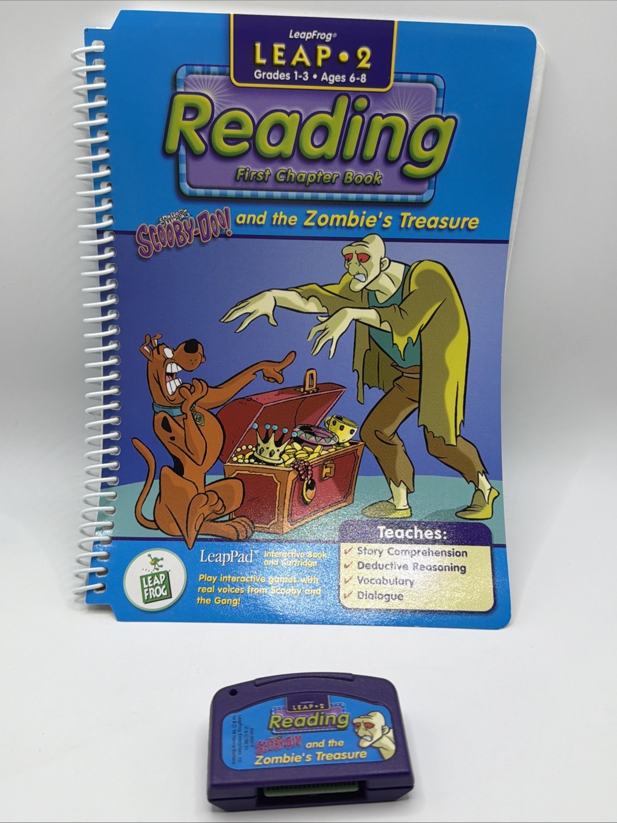 LeapPad ~ Grade 1-3 ~  Scooby-Doo Zombie Treasure Book + Cartridge 2210A