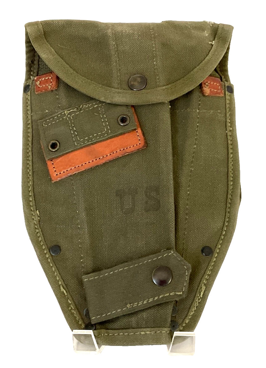 Entrenching Tool/Shovel Canvas Cover/Carrier U.S. Military Issue Alice Clips