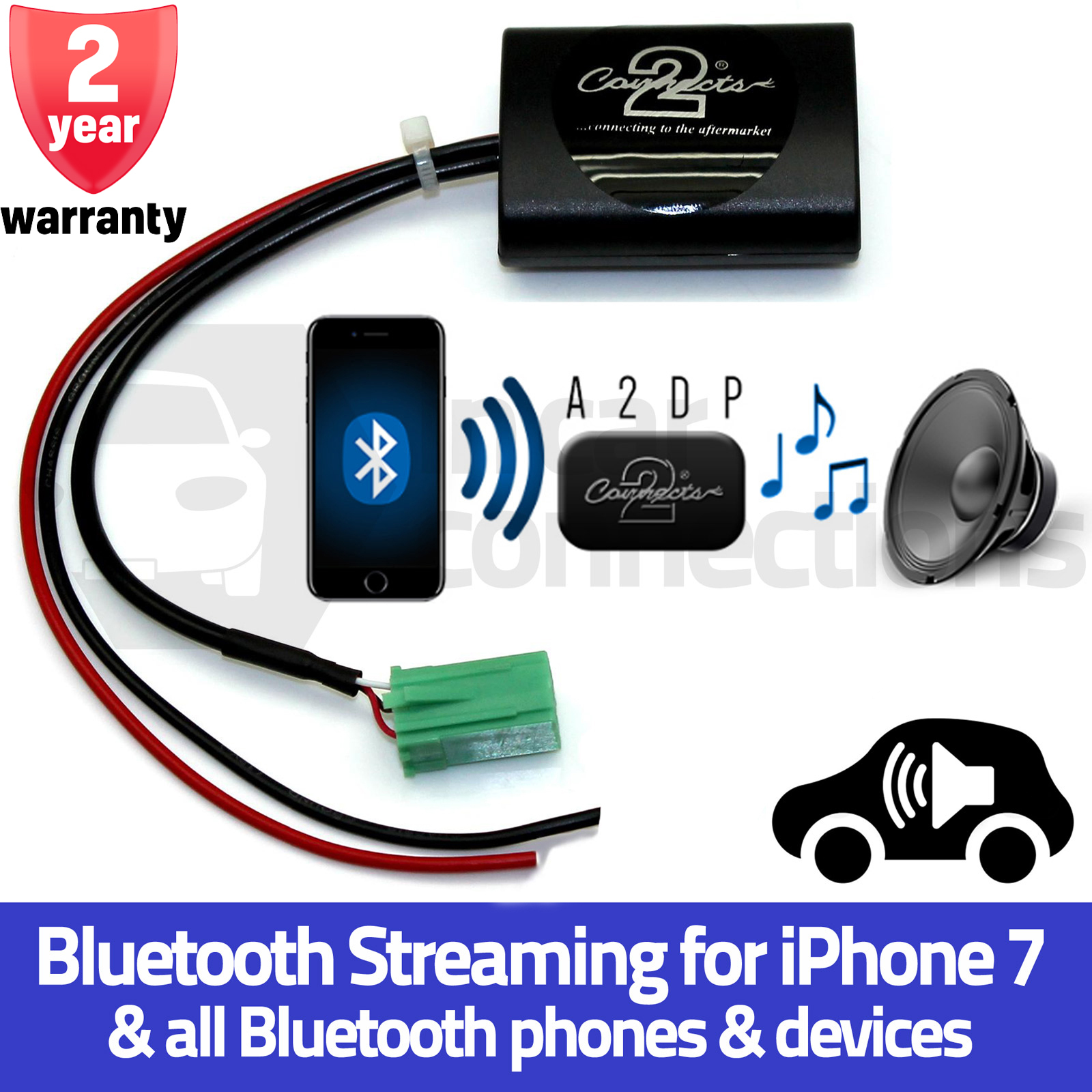 CTARN1A2DP Renault Clio A2DP Bluetooth Music Streaming Interface Adapter iPhone