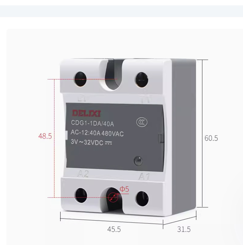 1PC NEW DELIXI CDG1 series Solid-state relay CDG1-AA/40A #LL