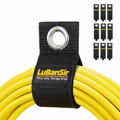 9 Pack Extension Cord Holder Organizer, 13-inch Heavy Duty Storage Straps for