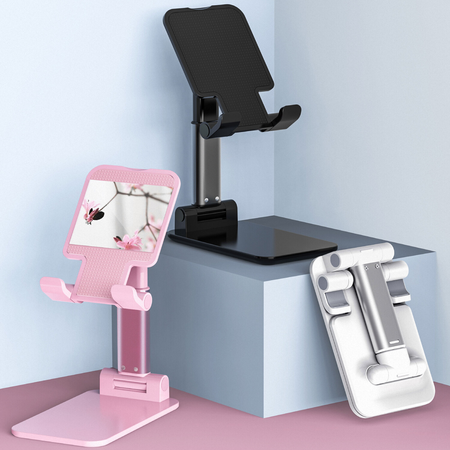 Adjustable Phone Stand Tablet Desktop Holder Foldable Mount iPad iPhone Kindle