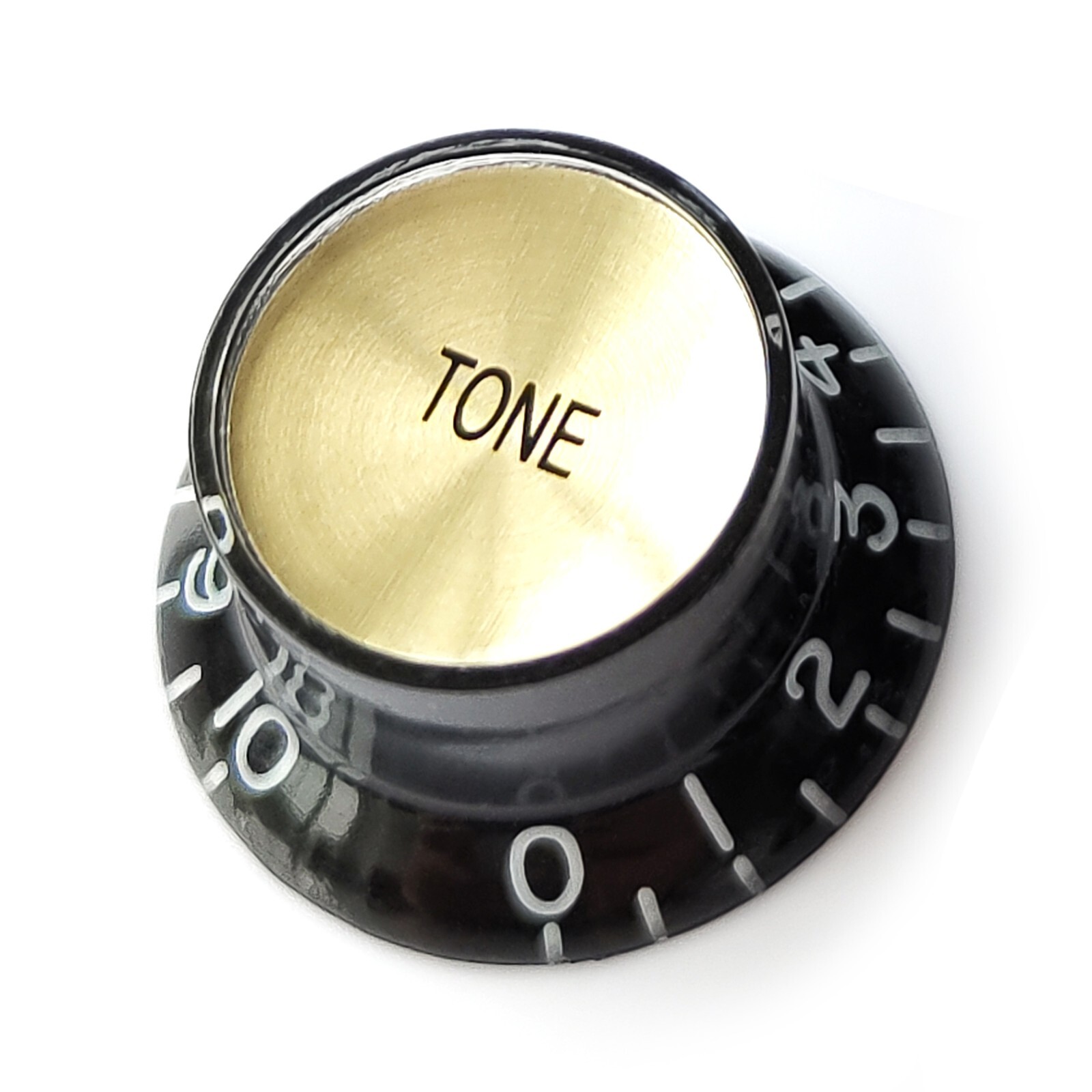 Top Hat Bell Reflector Knobs – Volume Tone for Gibson & Epiphone - Black Gold