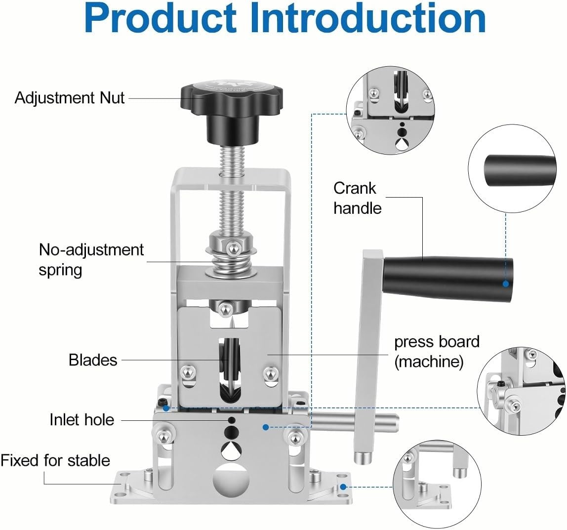 Wire Stripper Machine Manual, Scrapping Copper Cable Stripping Machine, Drill...