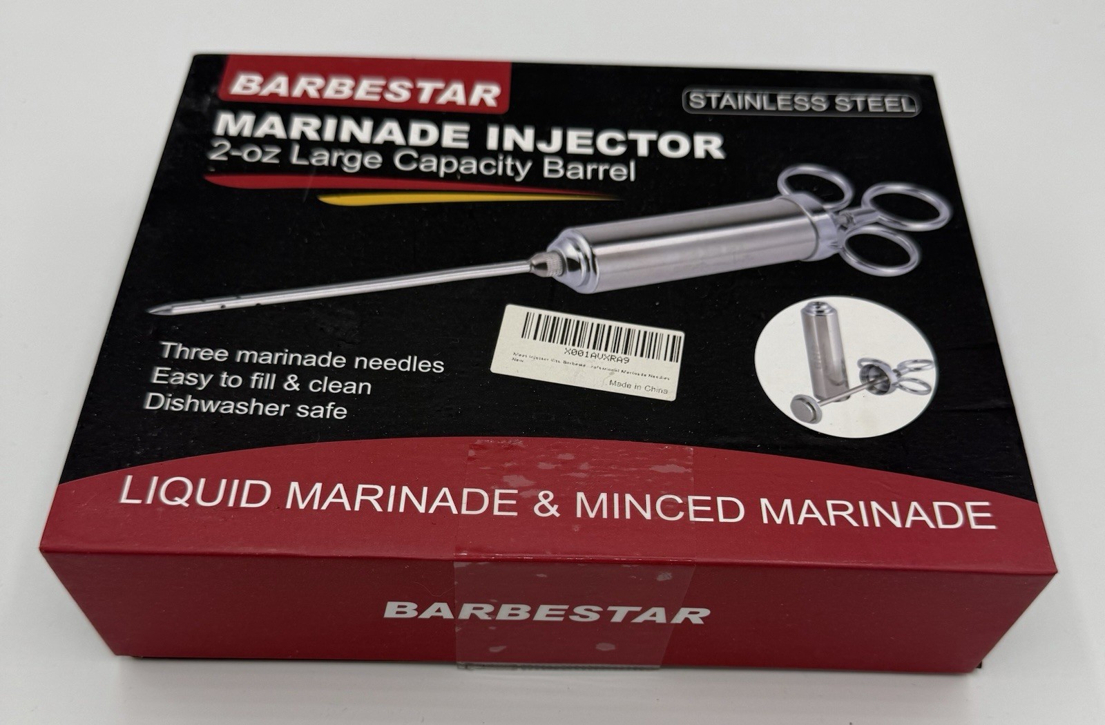 Barbestar Stainless Steel 2 Ounce Marinade Injector