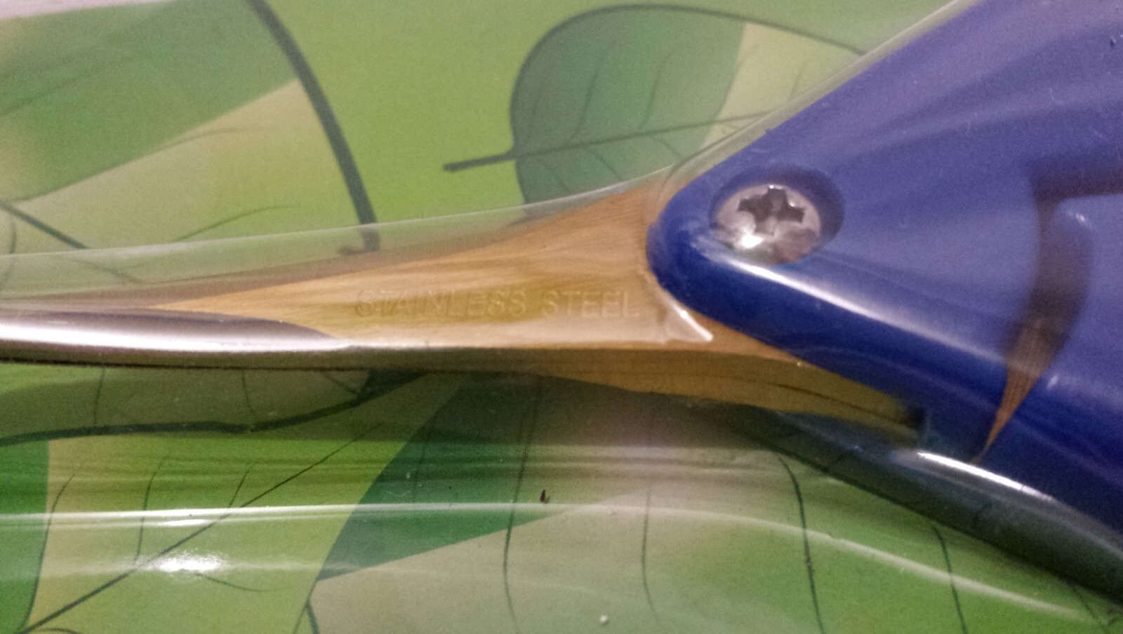 Precision Curved Blade Pruners Cutters Blue Anti-Slip Handles Stainless Steel