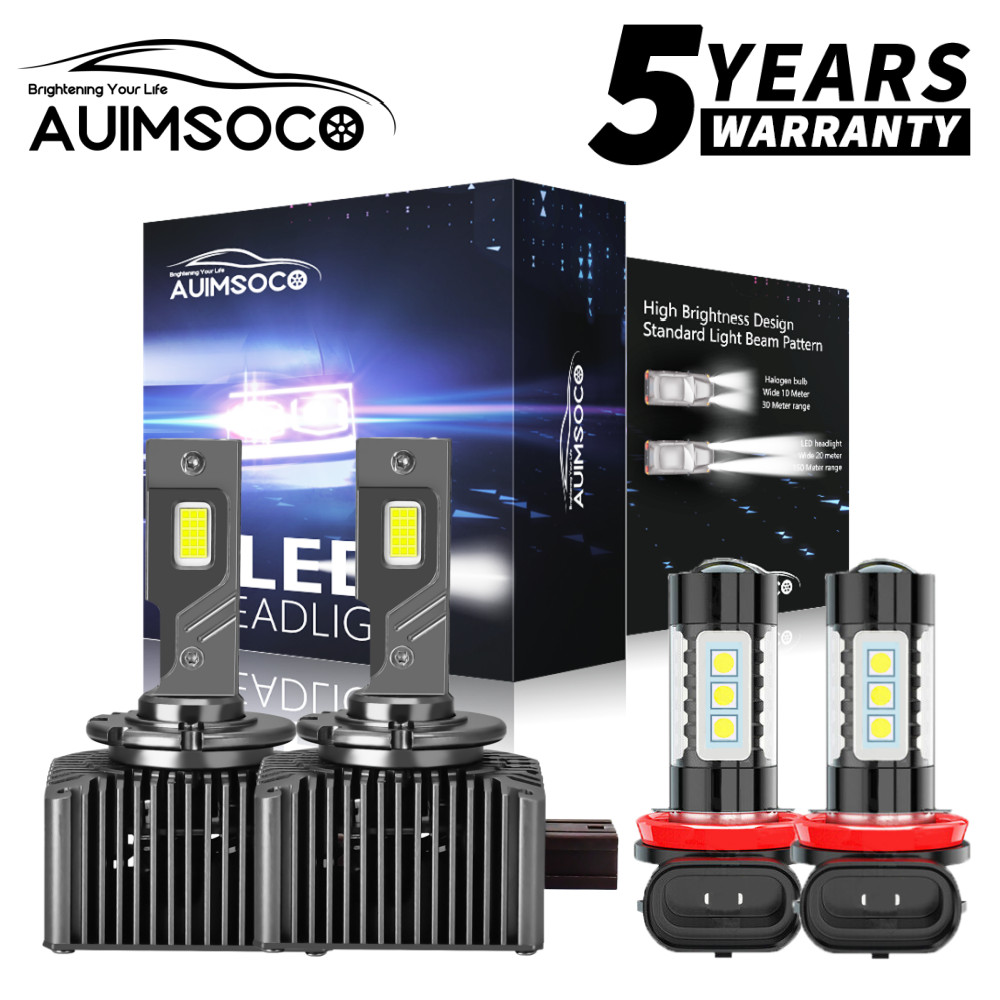 For 2009-2011 2012 2013 BMW 328i - D1S H11 LED Headlight Hi/Low Fog Light Bulbs