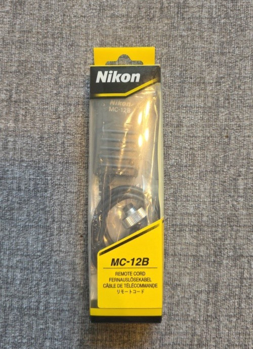 Nikon MC-12B Remote Cord Wired Shutter Release Cable 2-Pin OEM New