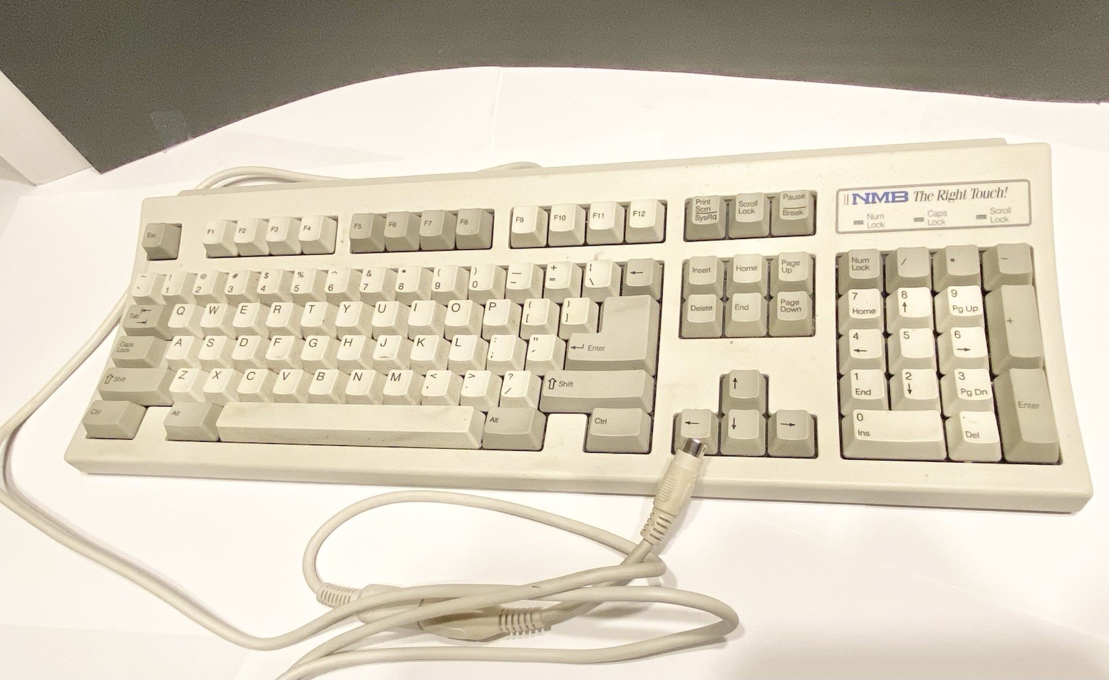 VINTAGE NMB Computer Keyboard RT6855T+ Untested