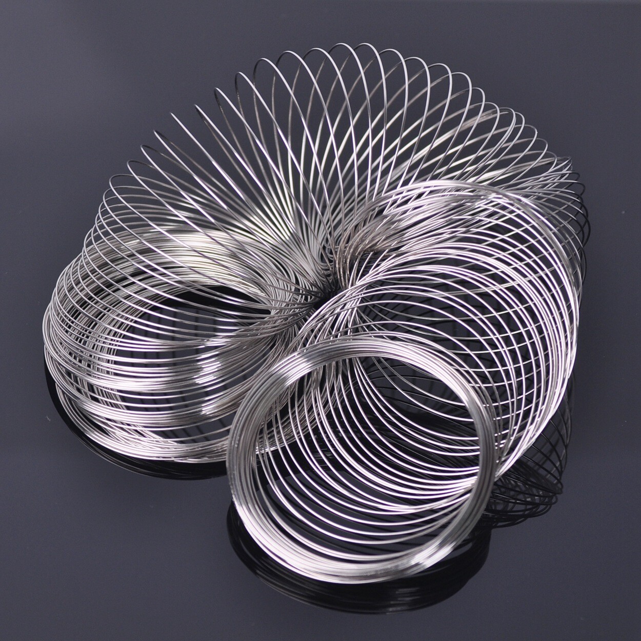 200 Loops 0.6mm 60mm Memory Steel Wire Cuff Bangle Bracelet DIY Jewelry Making