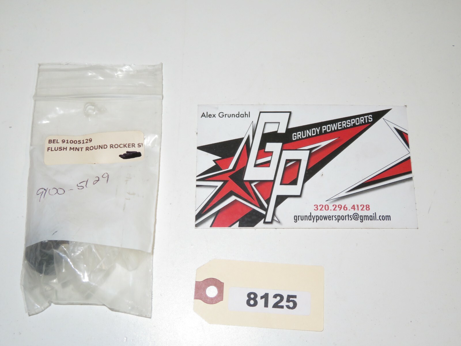 BELL - NOS Flush Mount Round Rocker Switch High Off Low - 9100-5129