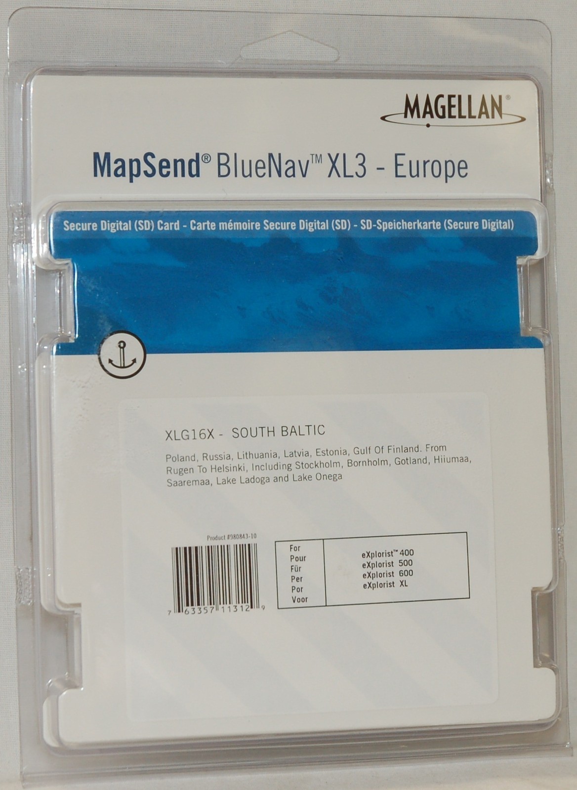 NEW Magellan MapSend BlueNav Europe Maps XL3 SOUTH BALTIC SD Card eXplorist 500