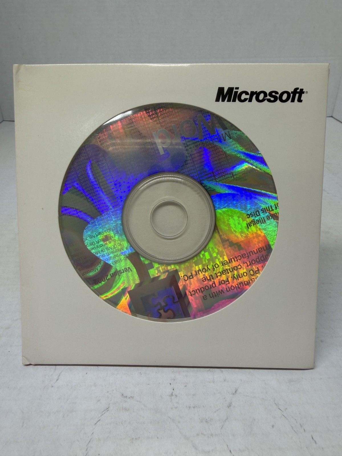 Preowned 2002 Microsoft Word OEM Version Installation CD Windows Has Product Key
