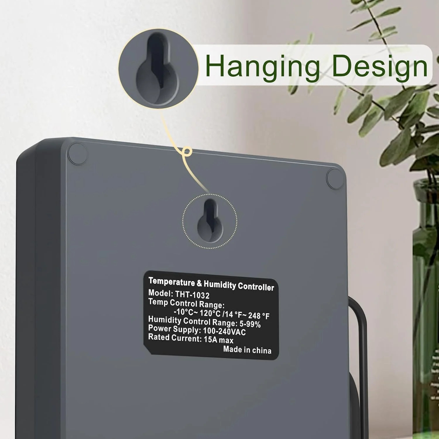 Dual Probe Temperature & Humidity Controller, Independent Sensors for Precise Te