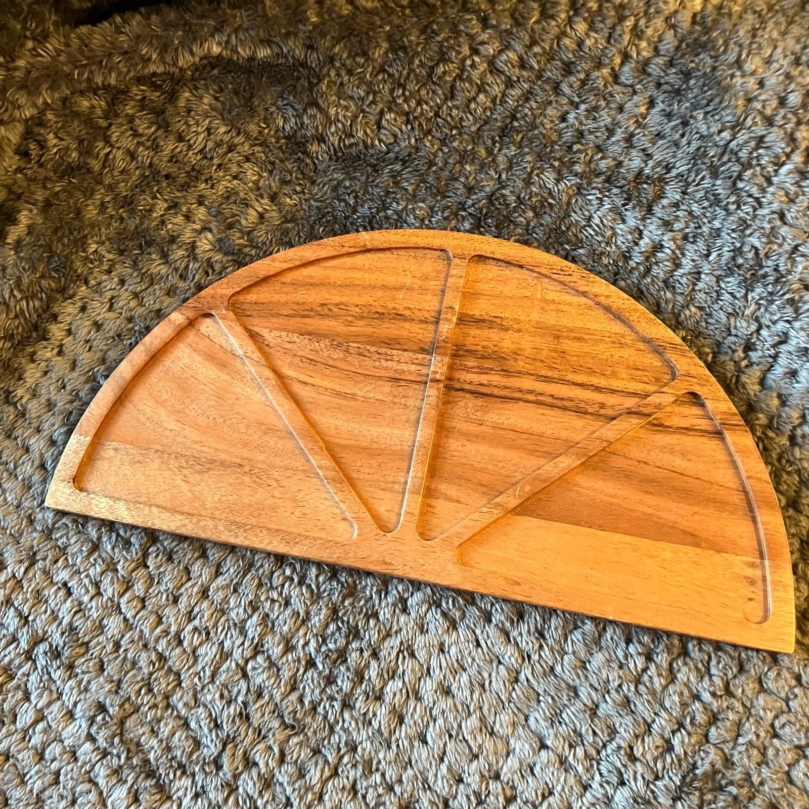Anthropologie Acacia Wood Lemon Citrus Charcuterie Board