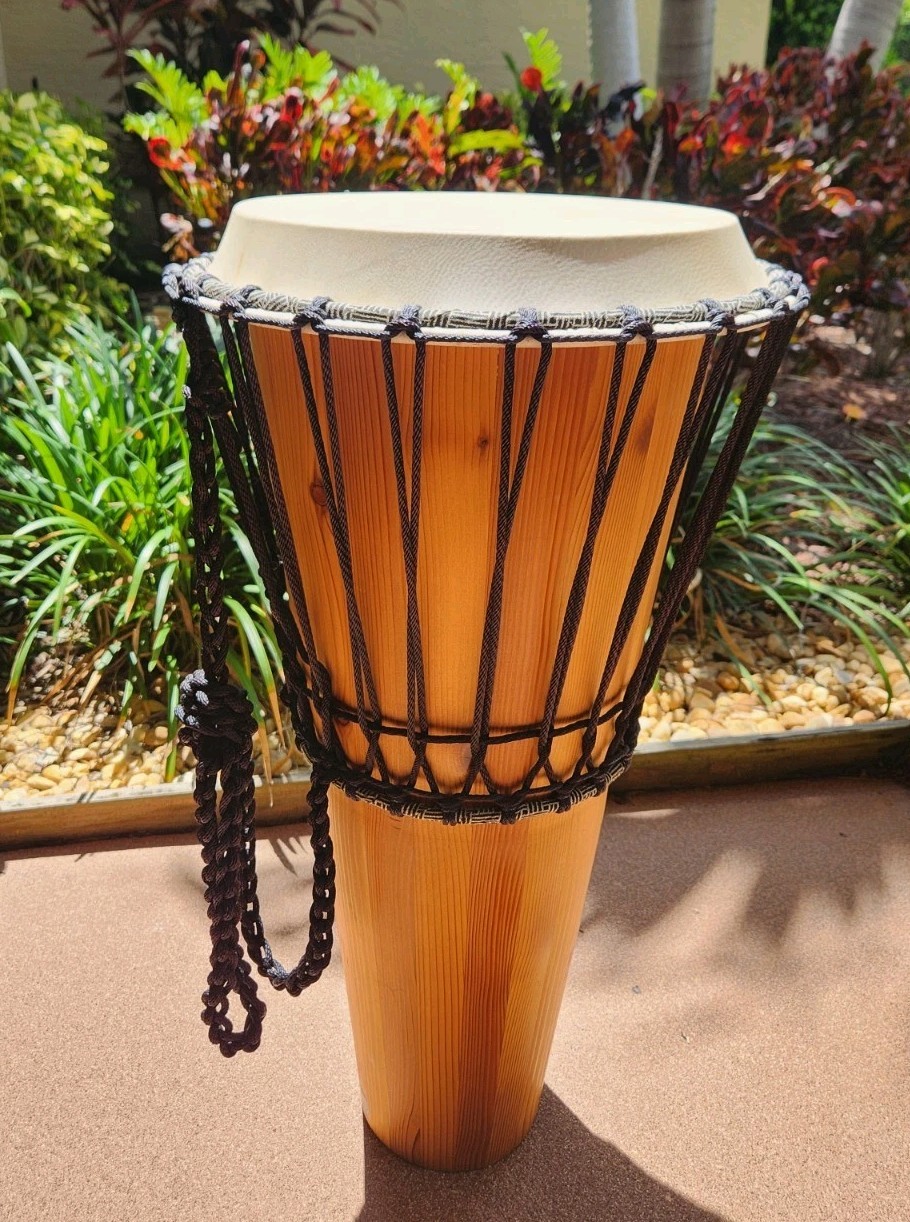 Ashiko Drum Djembe Traditional African Style Handmade 25.5" Tall LARGE