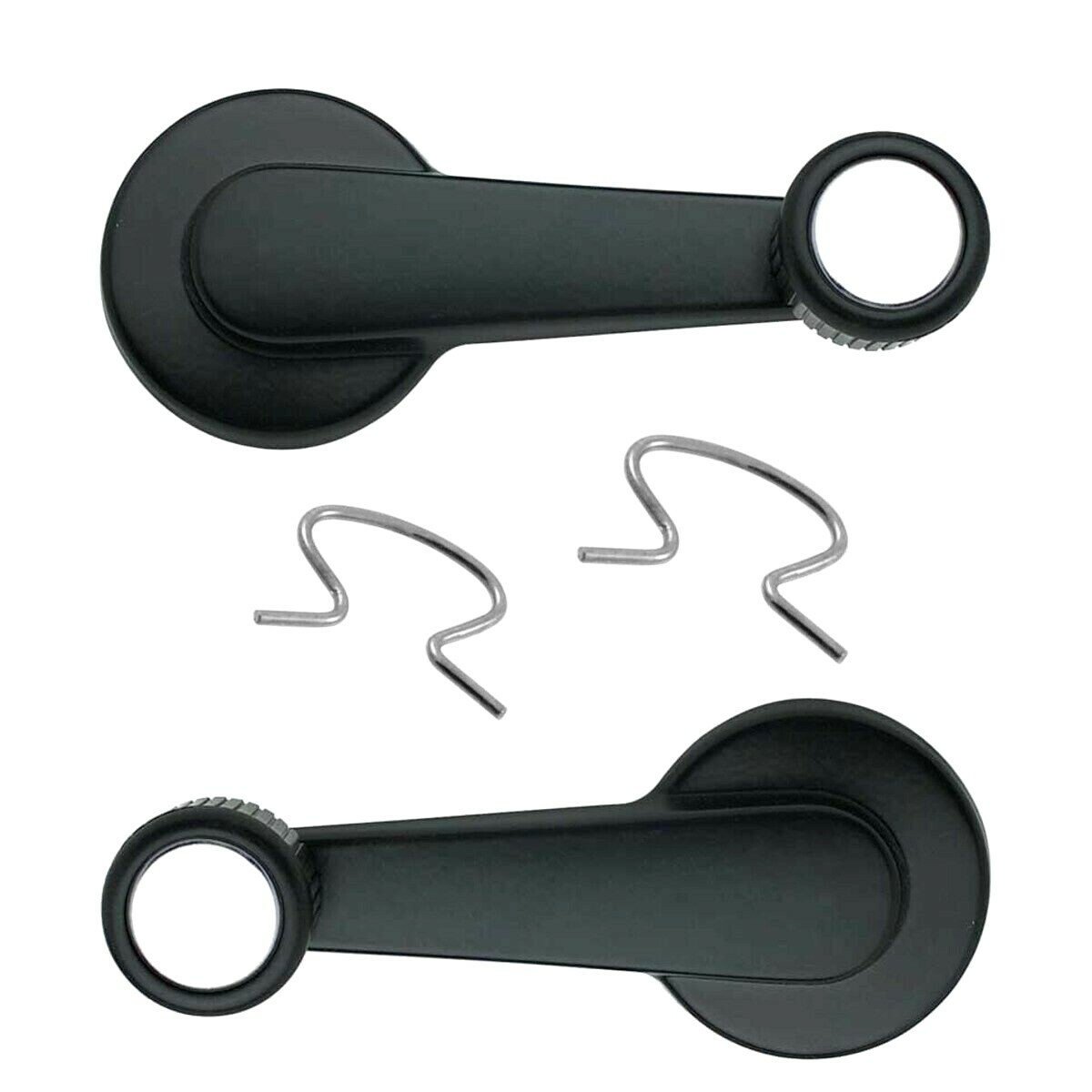 2 NEW Inside Manual Window Crank Handles Black for 85-93 BLAZER S10 JIMMY S15