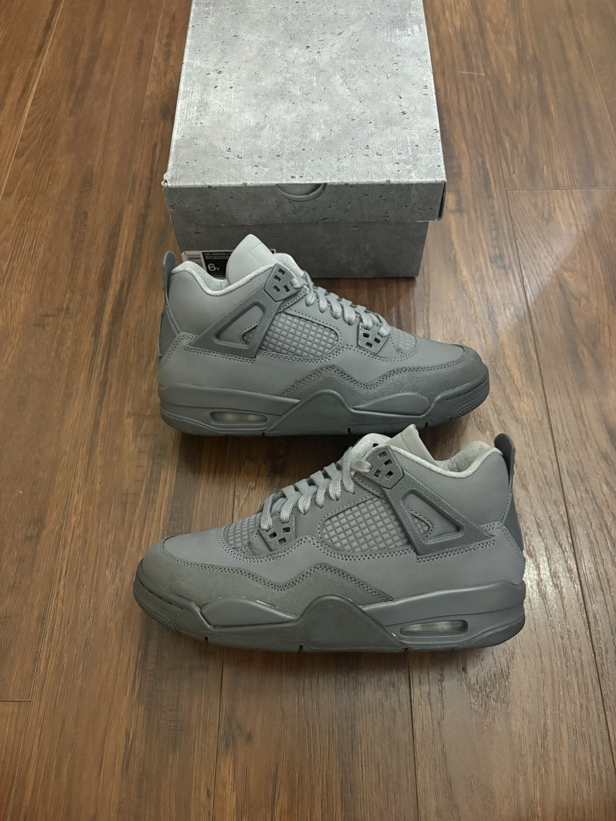 Nike Air Jordan 4 Retro SE GS Paris Olympics Wet Cement HM8965-001 Size 6Y NEW