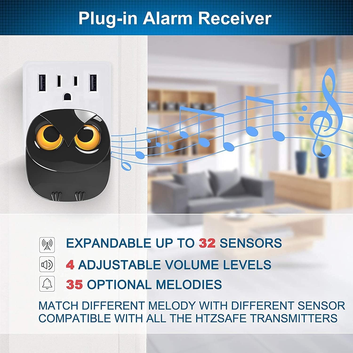 Outdoor Indoor Motion Detector with Long Range Wireless Receiver and Sensors