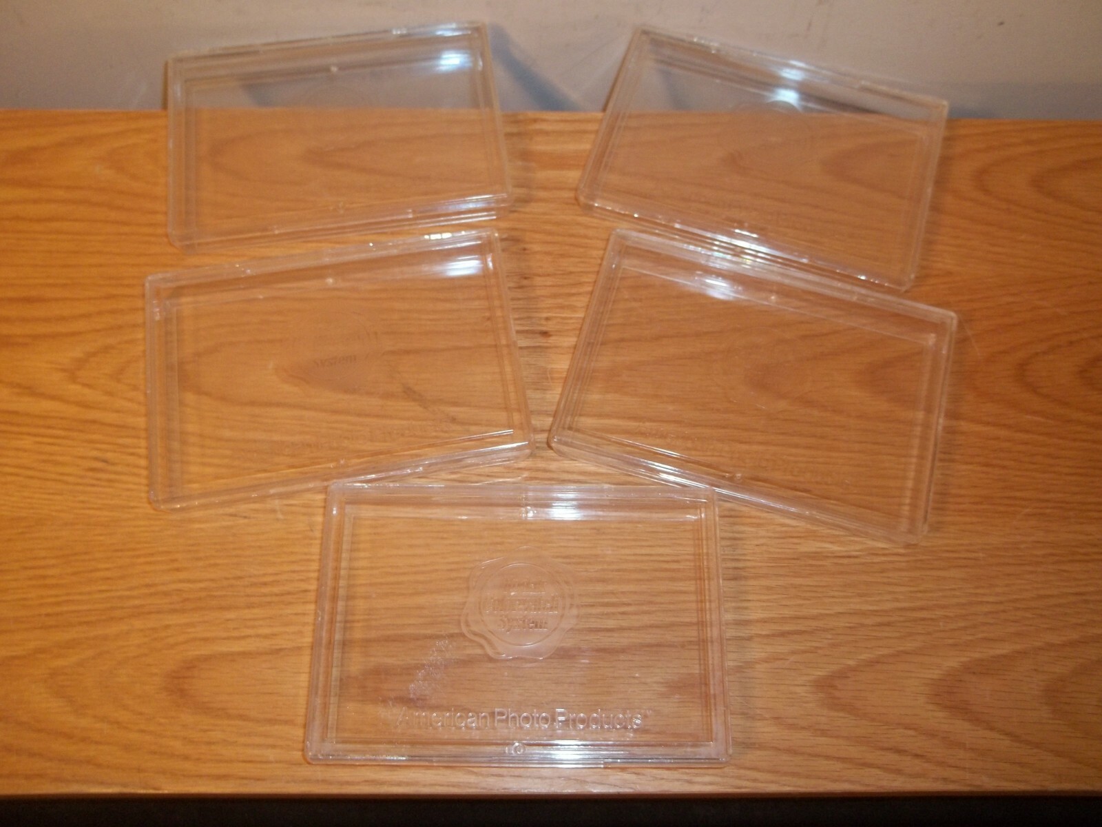 Vtg Lot Of 5 Clear Acrylic KODAK COLORWATCH Photo Cases Storage Crafting Etc