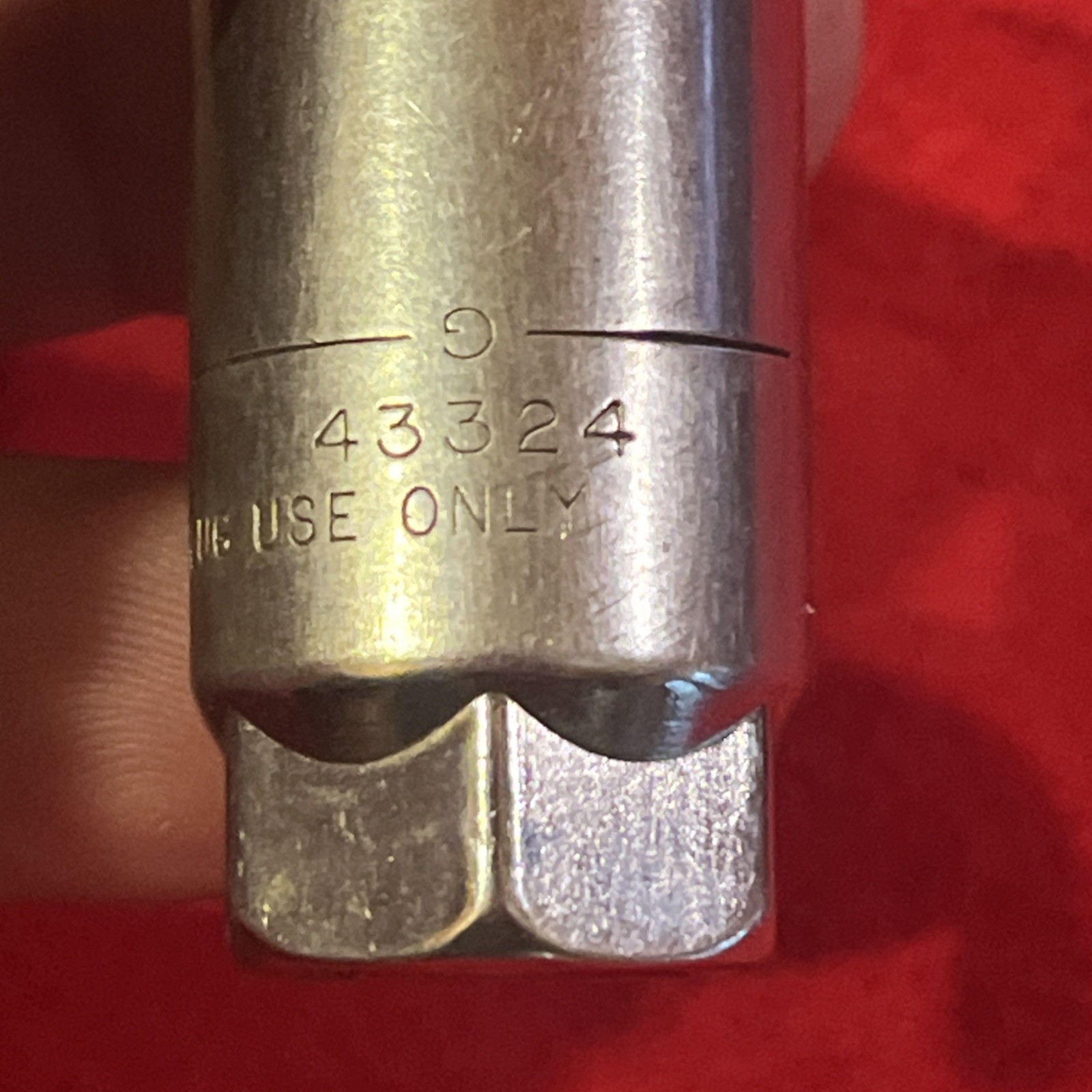 CRAFTSMAN -G- 43324 (reverse) SPAR PLUG SOCKET 7/8" (k36)