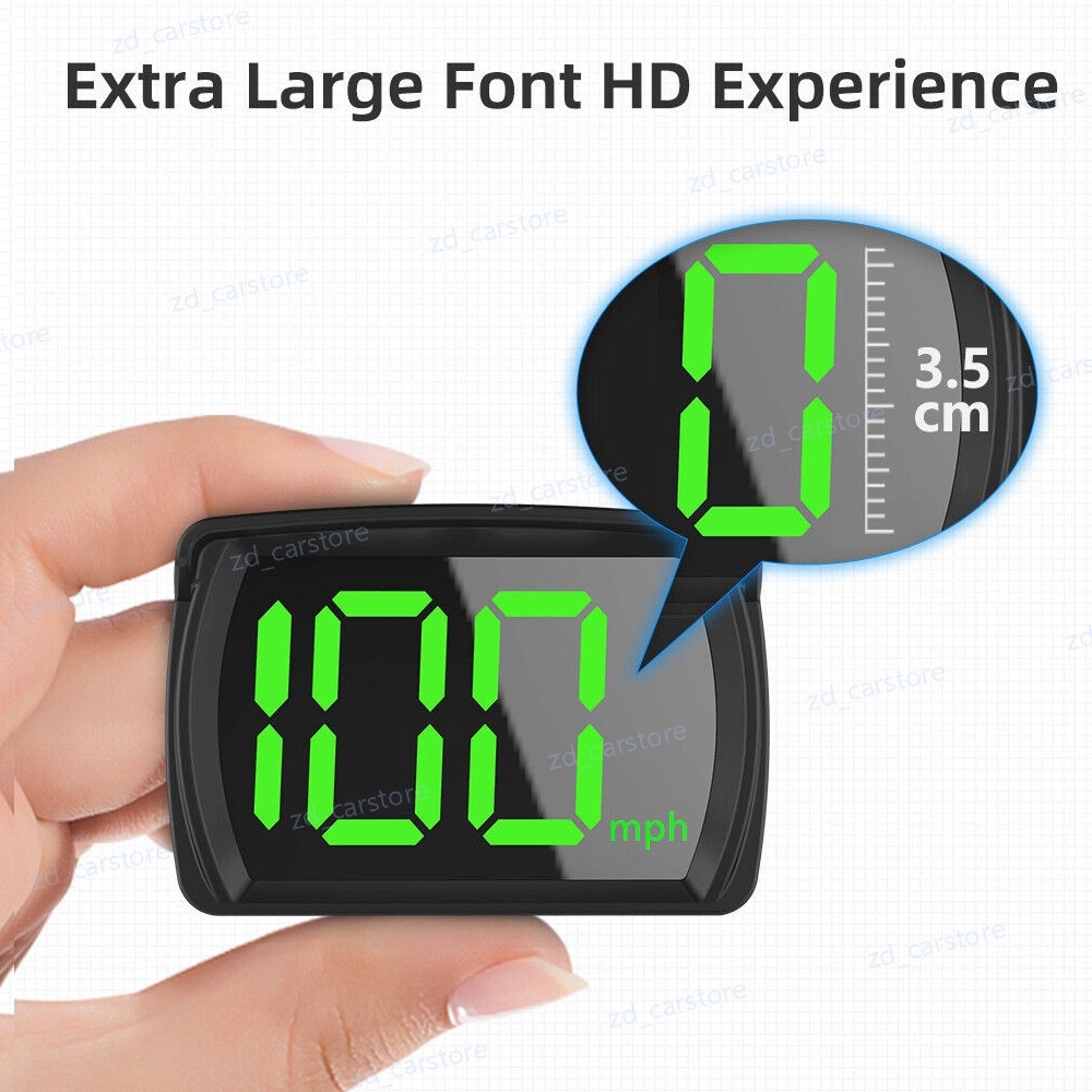 2X GPS Digital Speedometer Car Truck Motorcycle Head Up Display Odometer HUD MPH