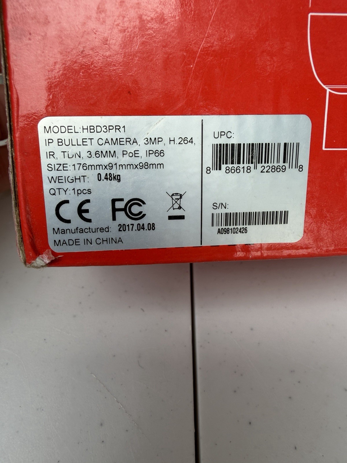Honeywell HBD3PR1 IP Camera