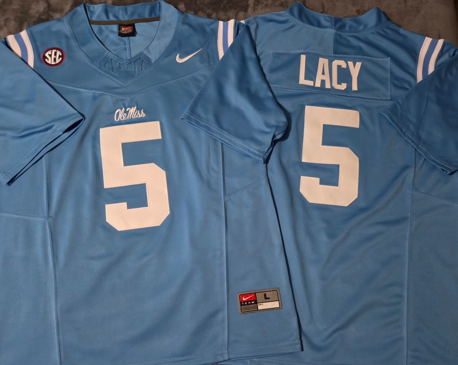 Fast Free Shipping!! Kewan Lacy Ole Miss Rebels Stitched Jersey 5