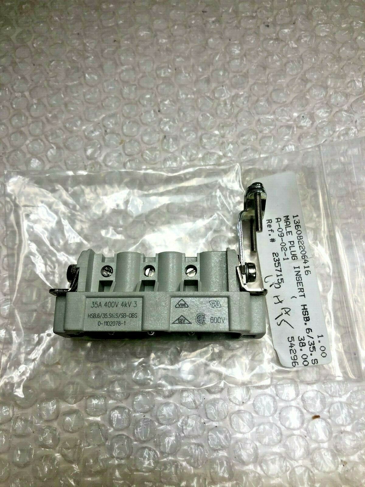 MALE PLUG INSERT HSB 0-1102078-1