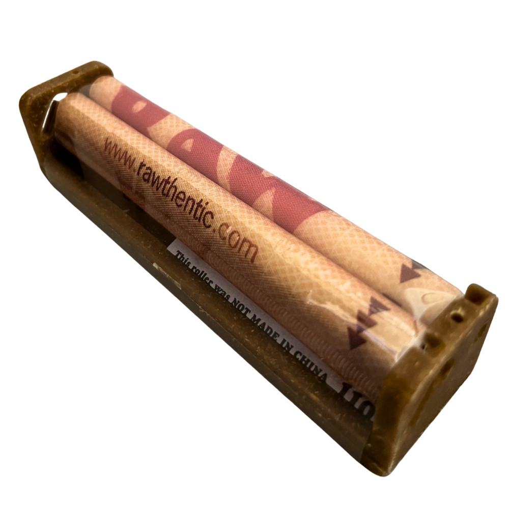 RAW 110mm King Size Hemp Plastic Cigarette Rolling Machine Manual Roller New
