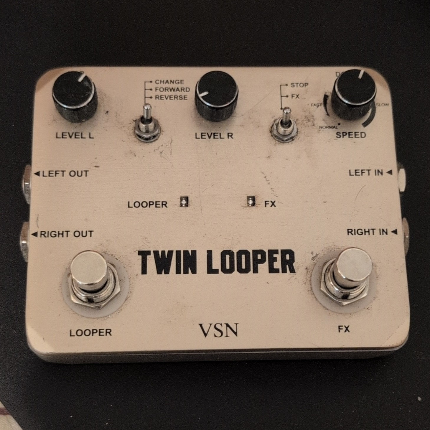 VSN Twin Looper Digital Looper & Effects Pedal for Electric & Acoustic Guitar