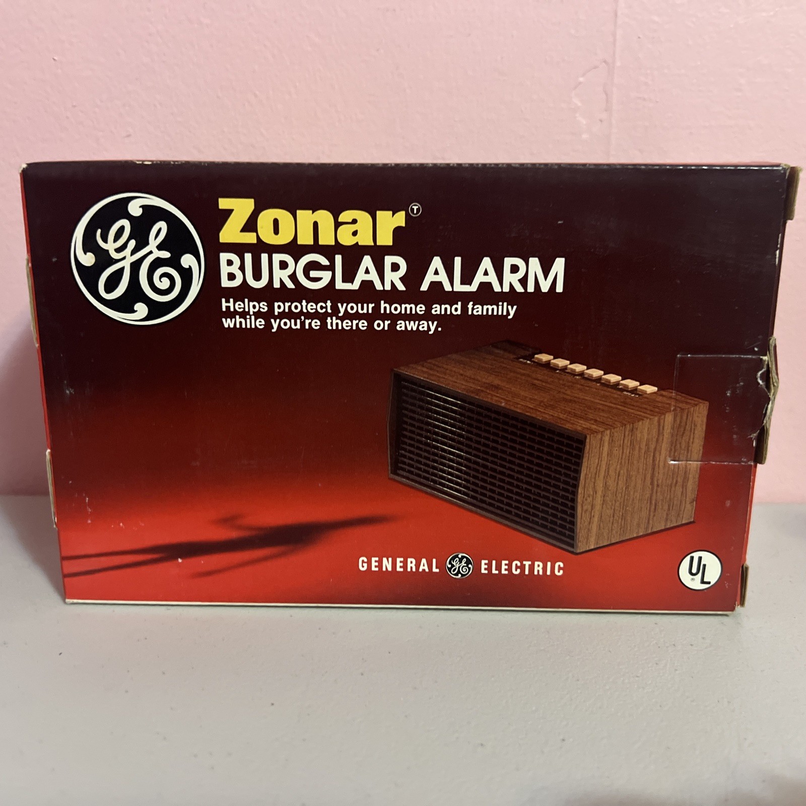 NEW Vintage GE Zonar Burglar Alarm 8250-003 9V Portable Device 85dB Ultrasonic