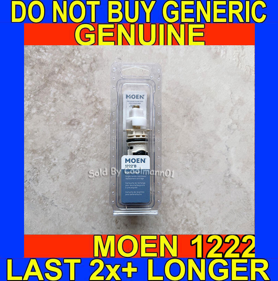 NEW! GENUINE MOEN 1222 POSI-TEMP Single Handle 1222B Cartridge **US SELLER** OEM