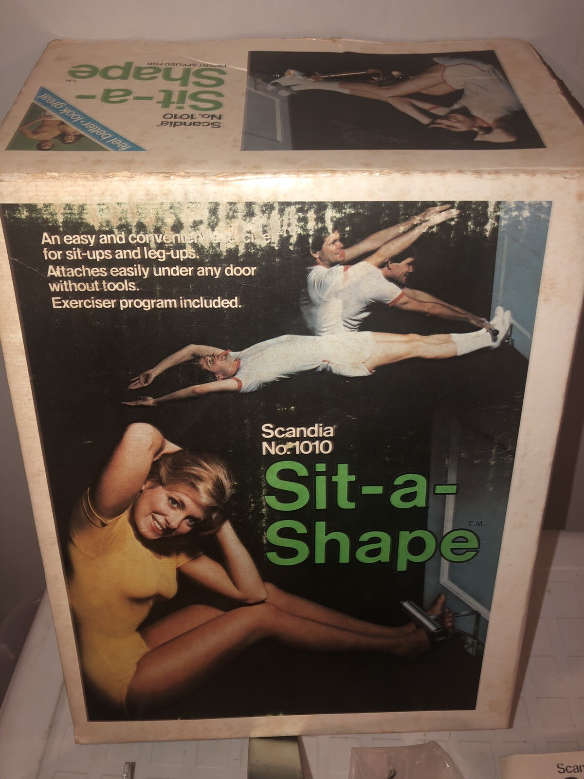 New Vintage 1980s Fitness Sit Up Bar Door Sit-a-shape Scandia No.1010
