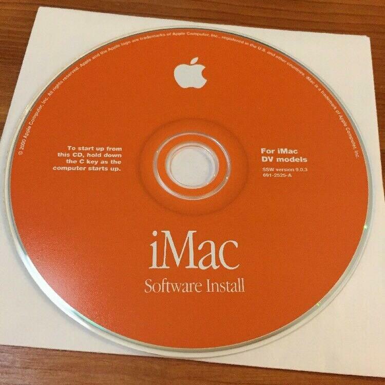 Macintosh Mac iMac DV Software Install Disc CD OS 9 v9.0.3 Vintage 2000